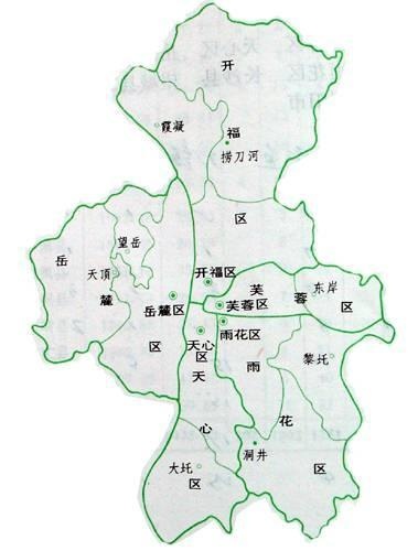 长沙市区划版图更新版